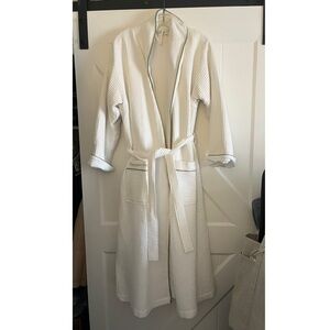 White Waffle Knit Robe